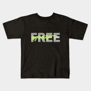 Free spirit (green) Kids T-Shirt